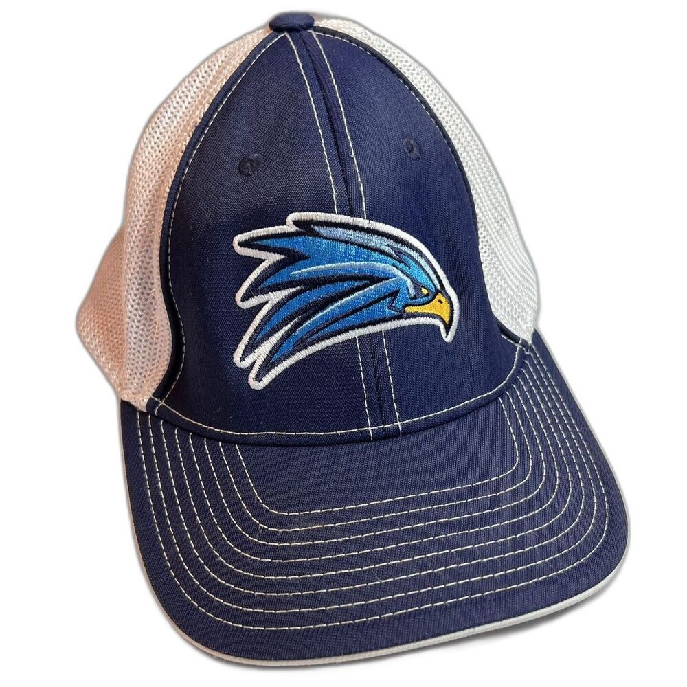 Eagle Trucker Hat By Pacific Headwear SM/MD Size Blue White‎